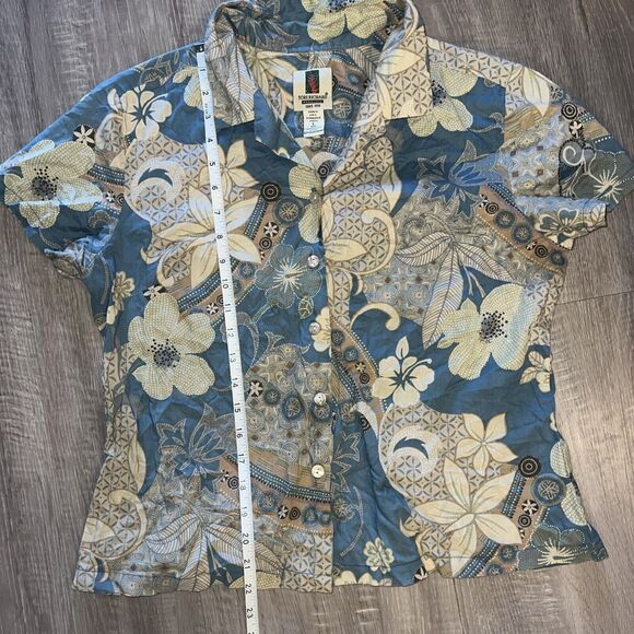 Tori Richard Honolulu Button Up Shirt Small Hawaiian Print - Picture 3 of 4